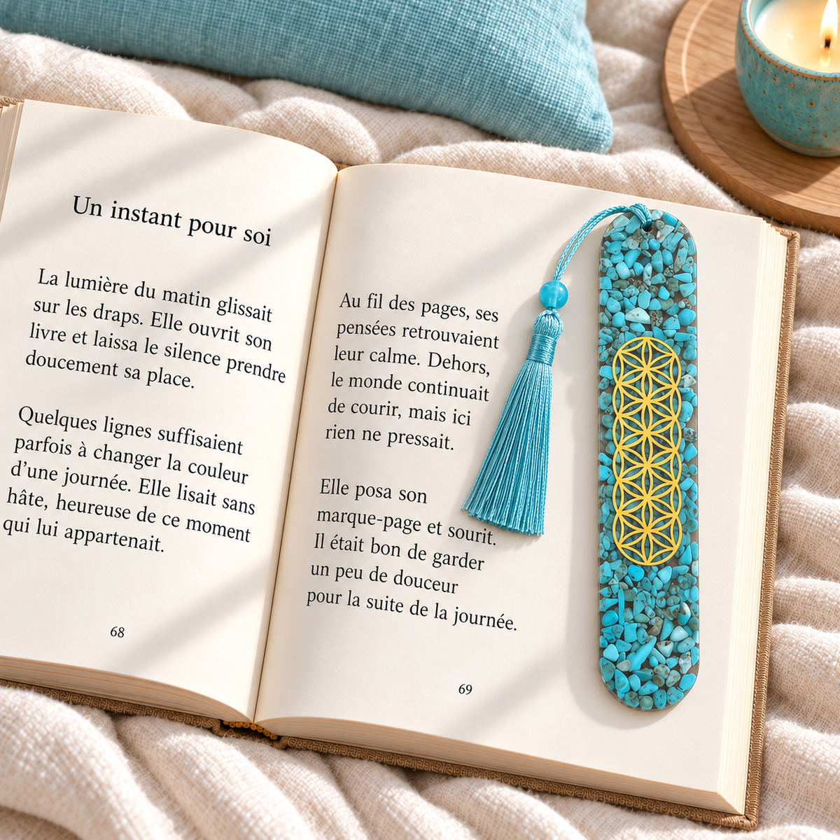 Marque page Turquoise 🩵