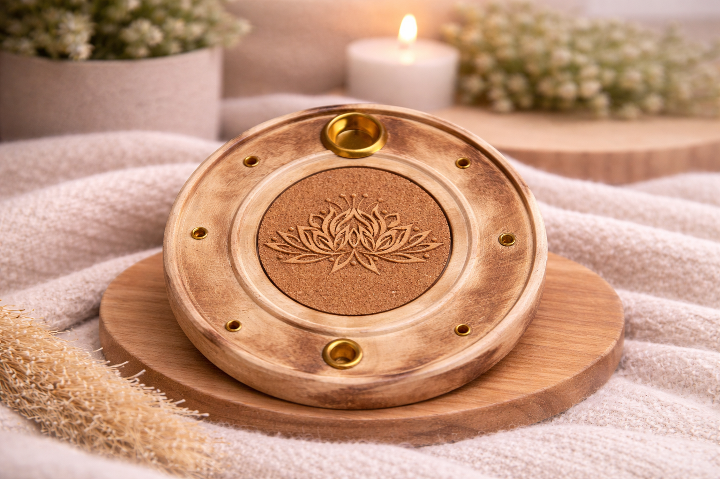Porte encens Lotus