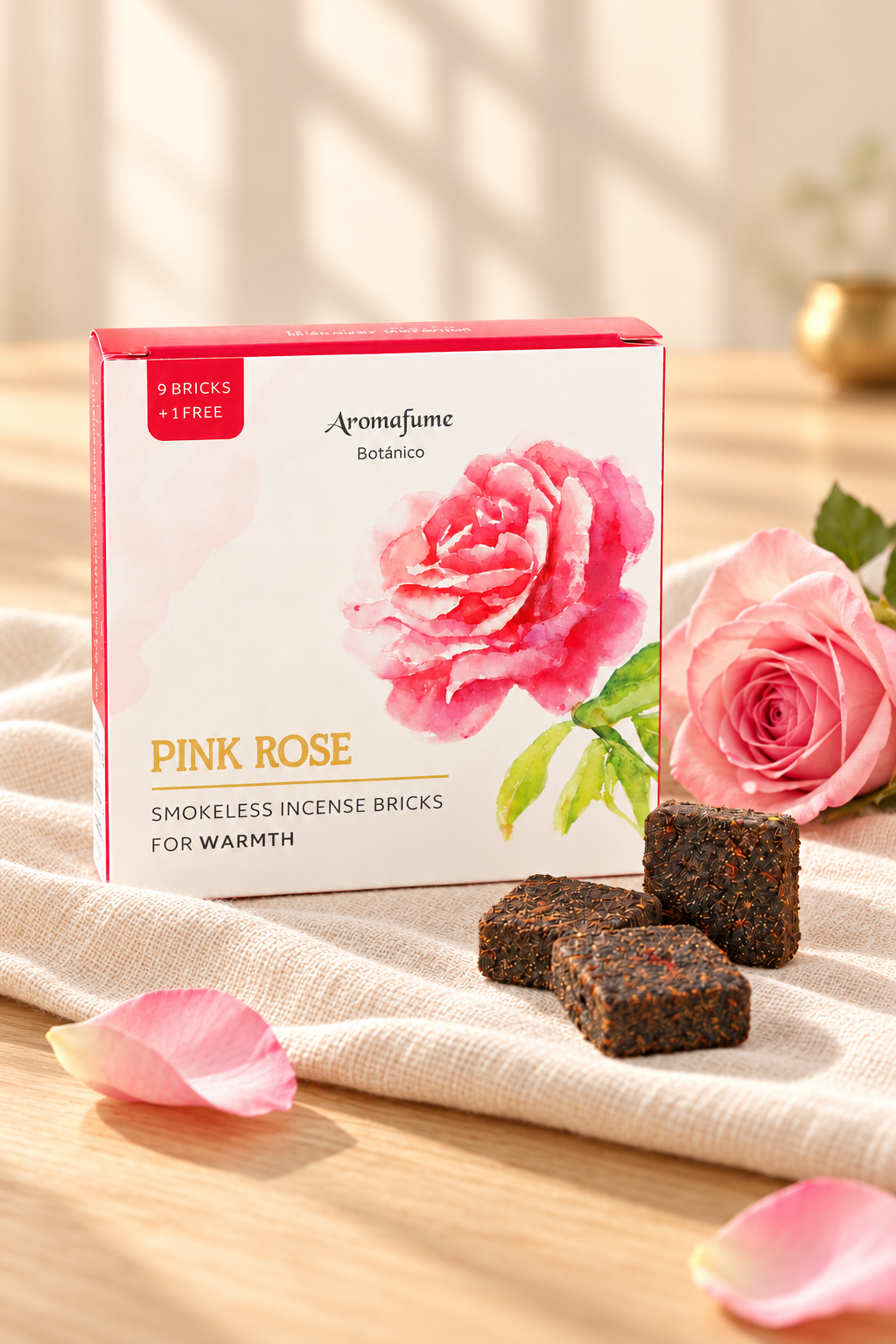Carré d’encens sans fumée Rose 🌹