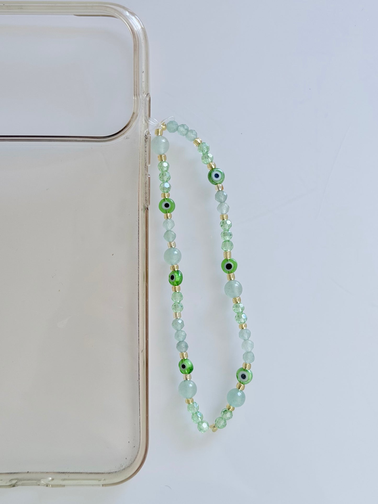 Bijoux de téléphone en aventurine verte 💚