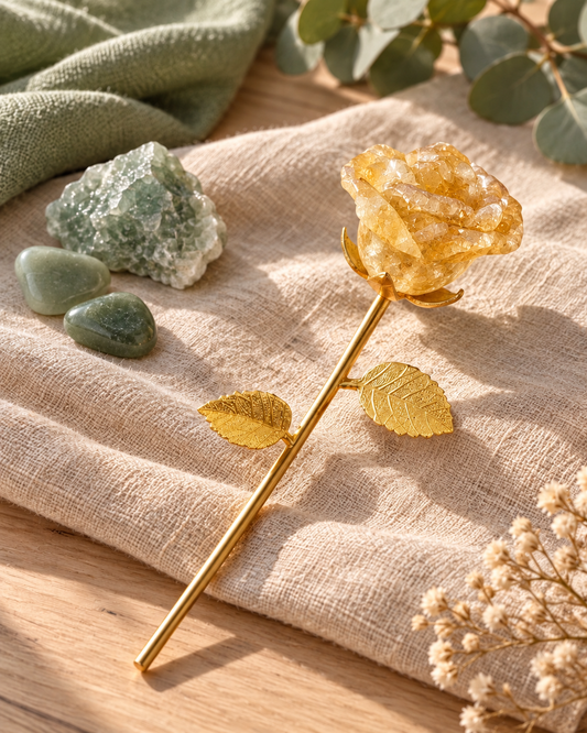 Rose en citrine 🌹