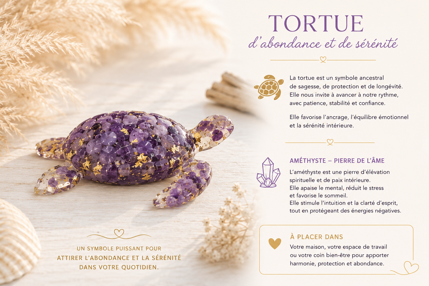 Tortue abondance : sagesse et paix intérieure