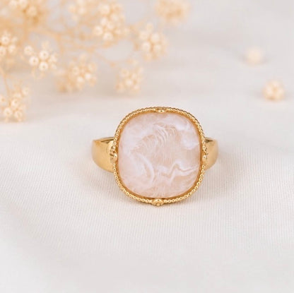 Bague quartz  rose