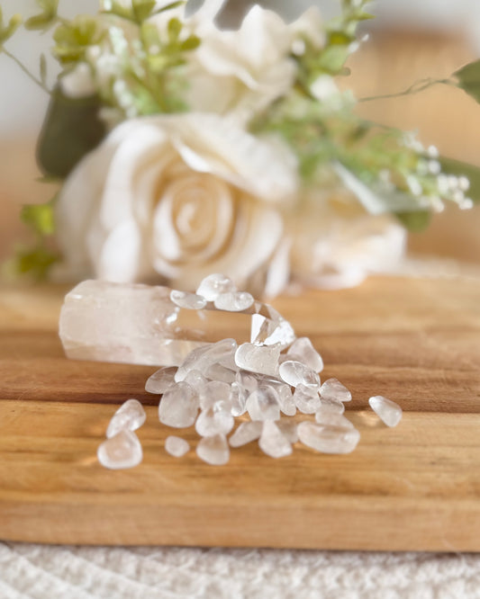 Pochon de cristal de roche 🤍