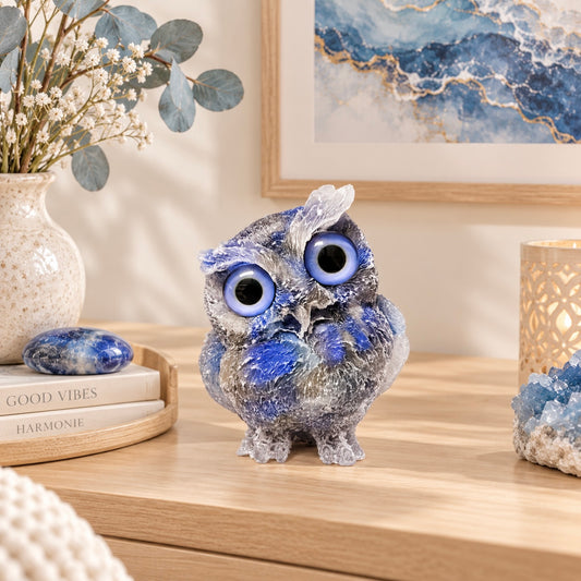 Hibou en Lapis Lazuli 💙