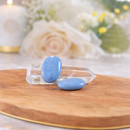 Pierre des soucis : l’angelite bleue