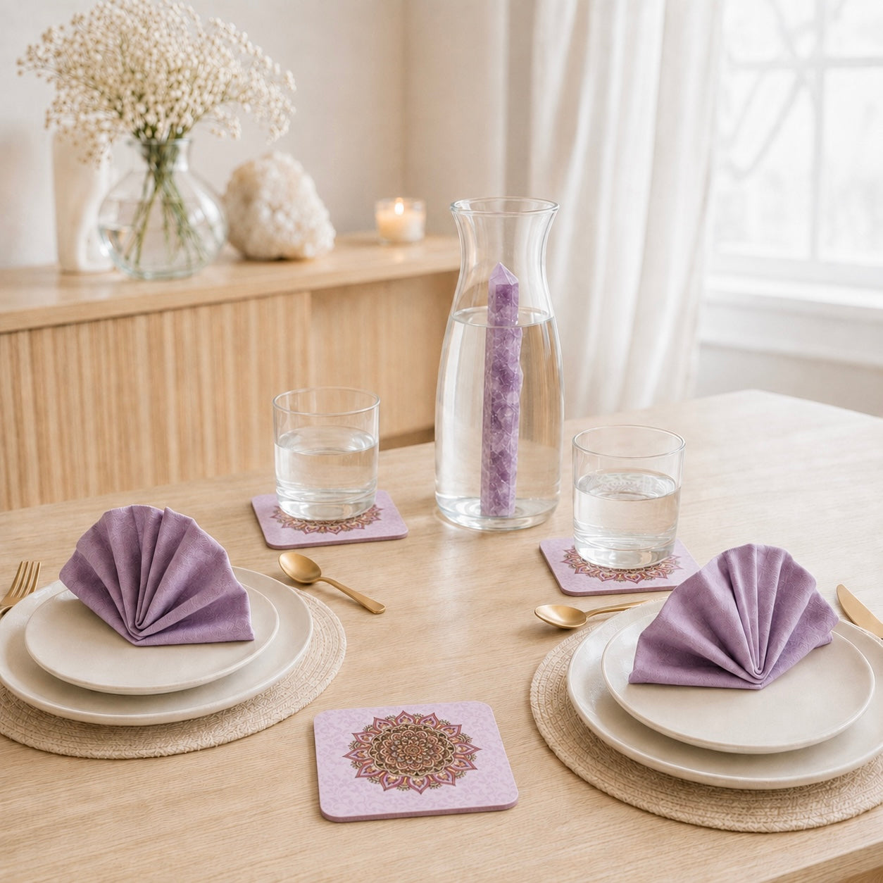 Dessous de verre Mandala violet 😍