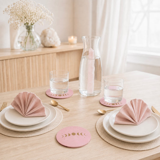 Dessous de verre phase de lune rose 😍