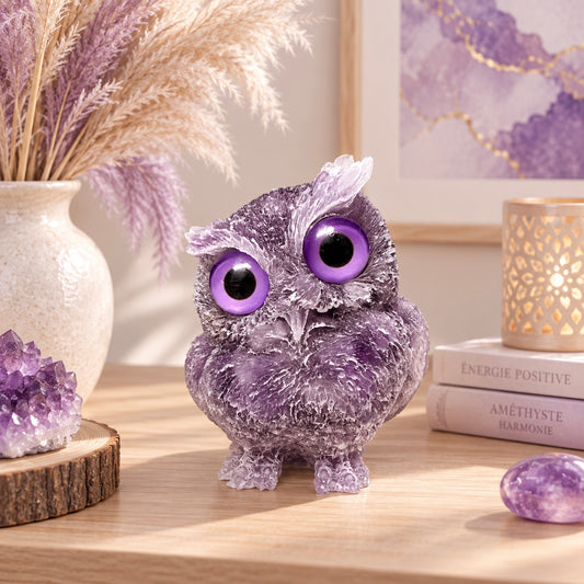 Hibou en Améthyste 💜
