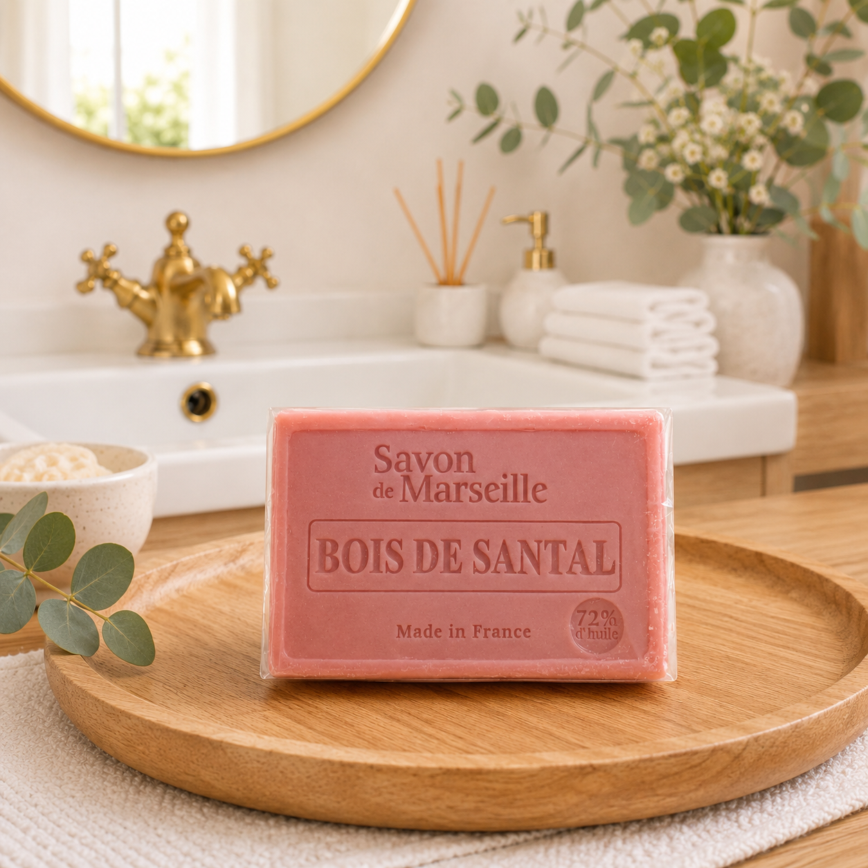 Savon de Marseille bois de santal 🇫🇷