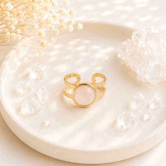 Bague Stella quartz rose