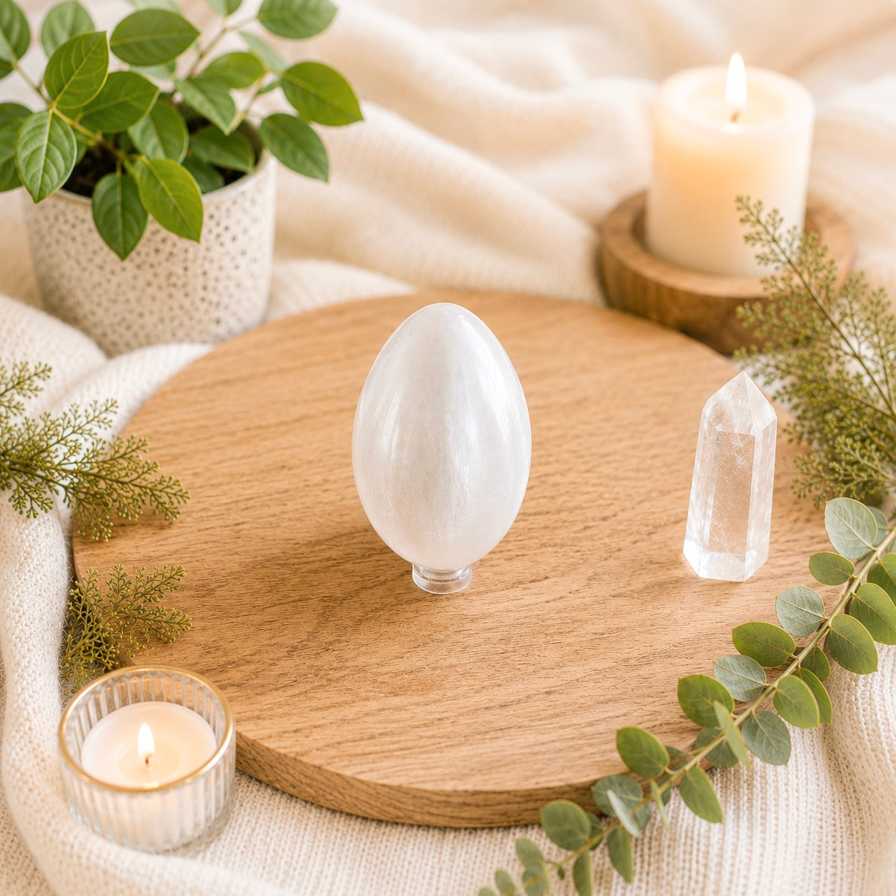Oeuf en  selenite