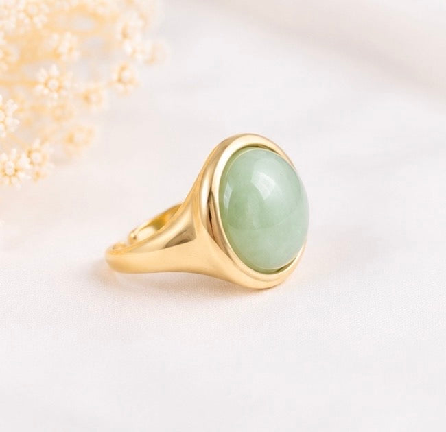 Bague aventurine verte