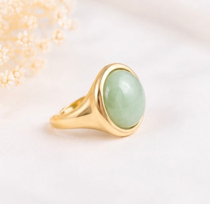 Bague aventurine verte