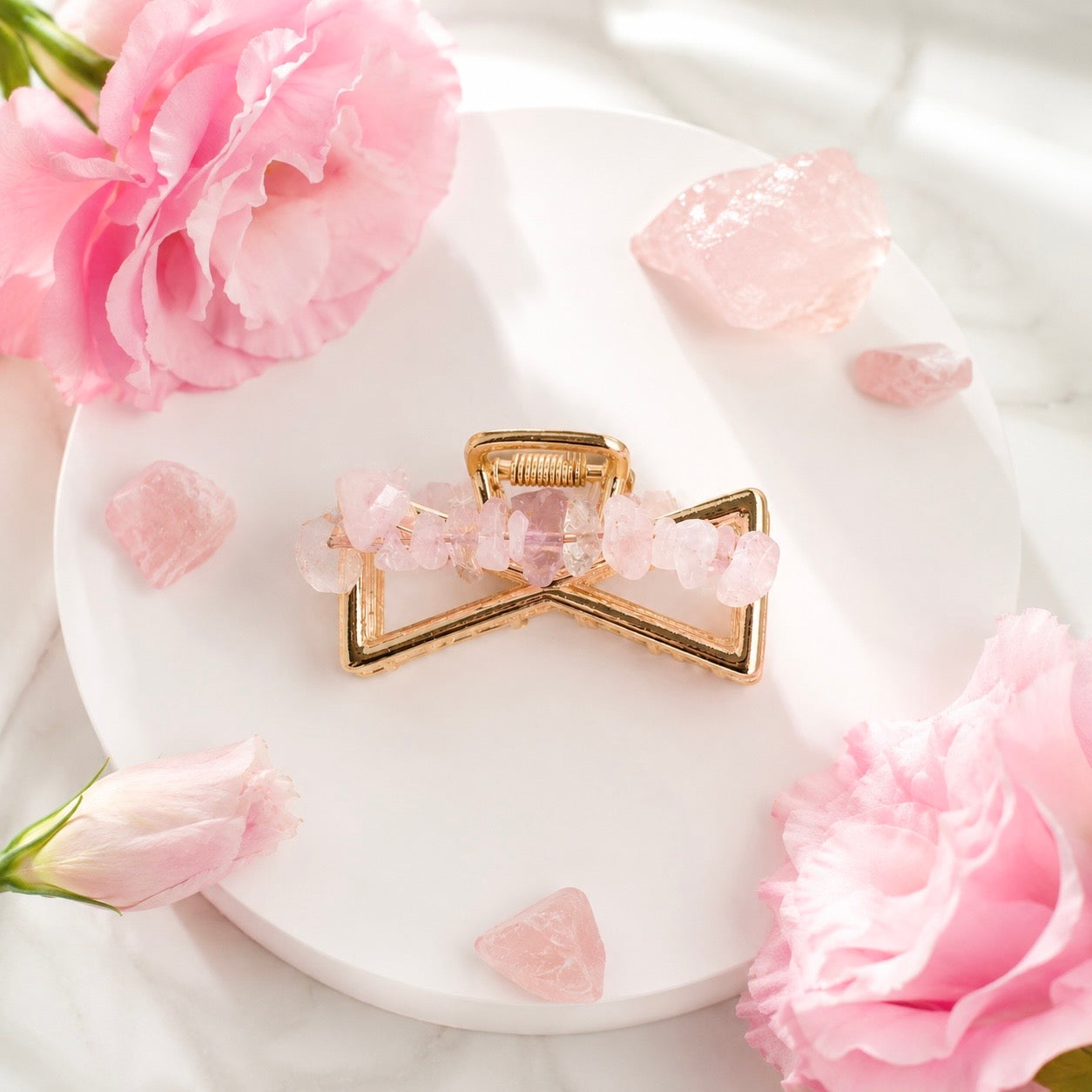Pince en Quartz rose 💕