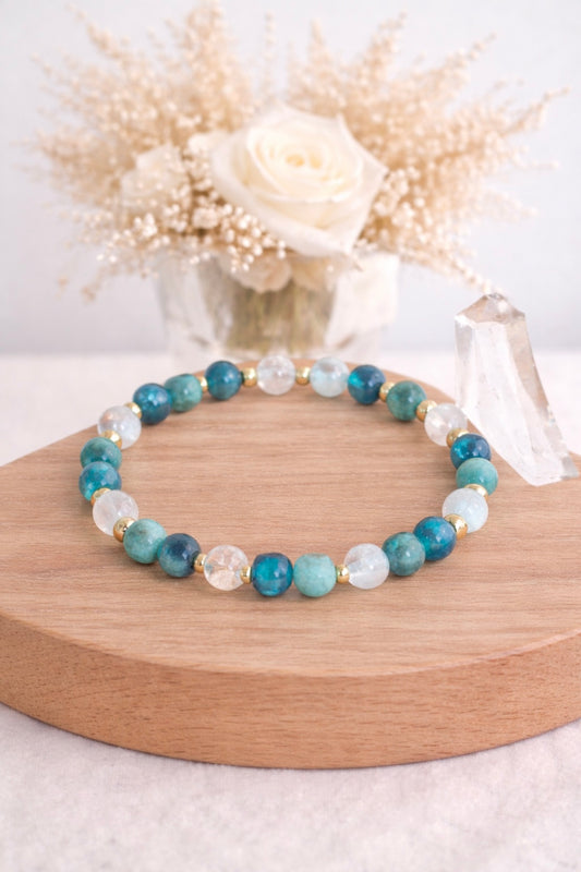 🩵  Bracelet chakra de la gorge
