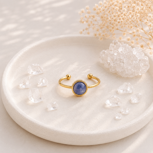 Bague iris : Cyanite