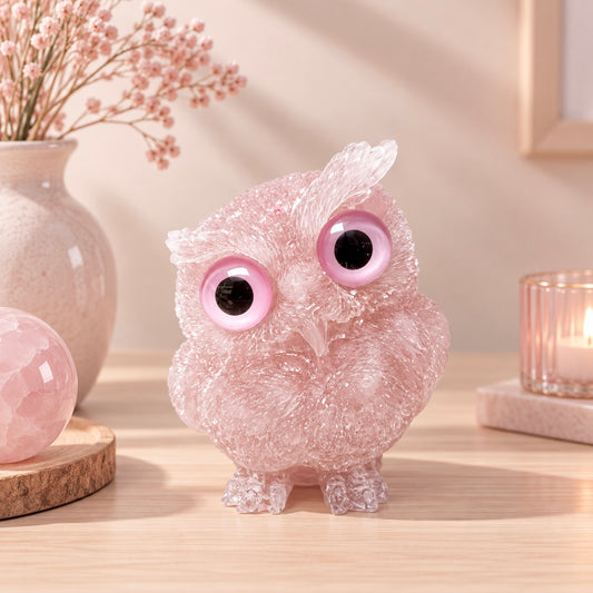 Hibou Quartz Rose 💕