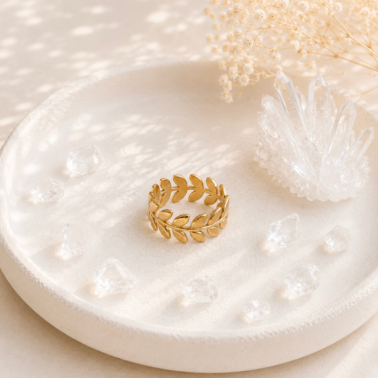 Bague feuille d’Olivier