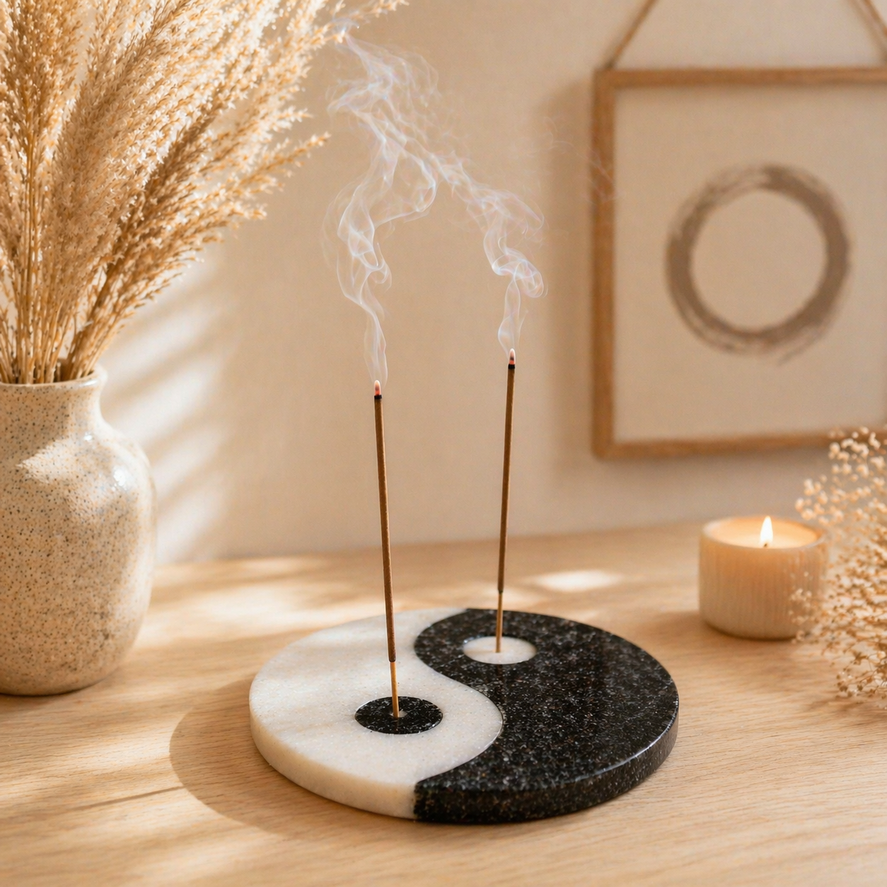Porte encens Ying et Yang