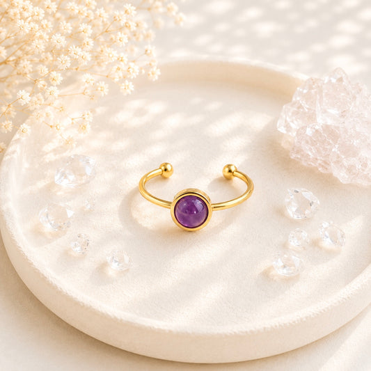Bague Iris : Améthyste