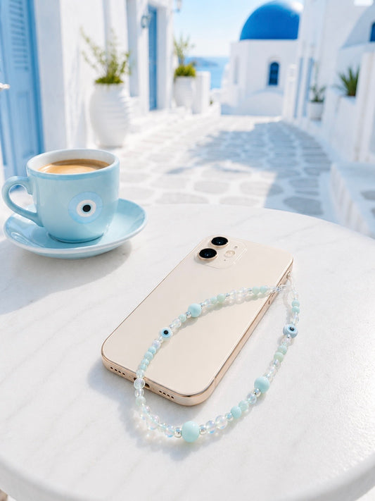Bijoux de téléphone en amazonite 🩵