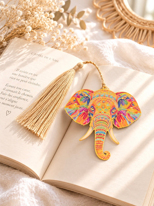 Marque Page Éléphant 🧡