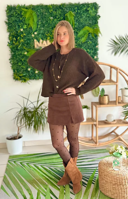 Jupe Short Sydney marron