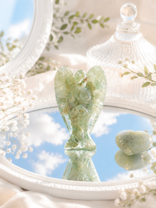 Ange en aventurine verte