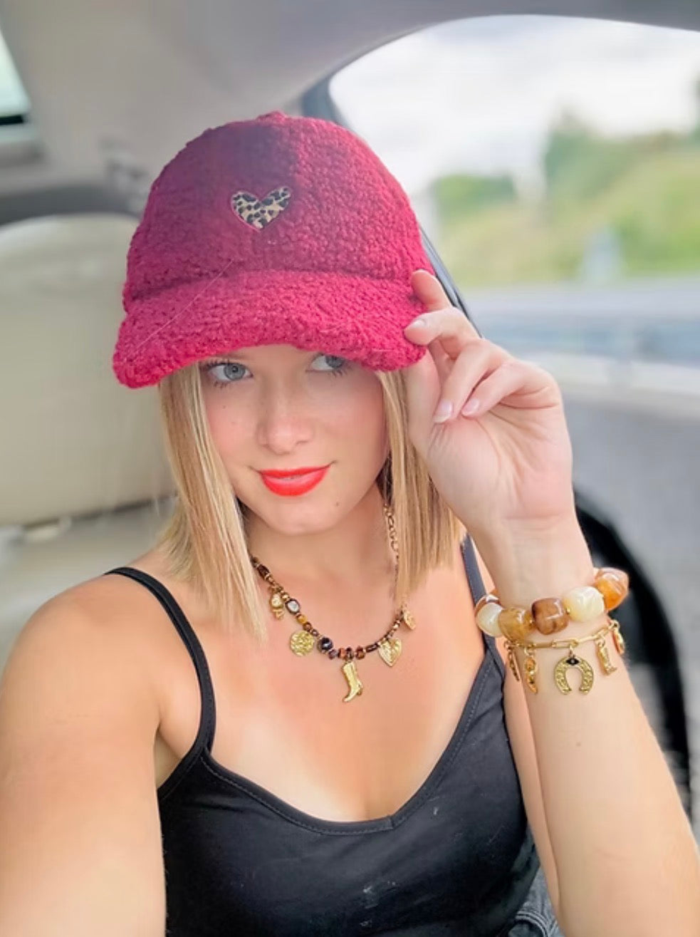 Casquette Polaire bordeaux