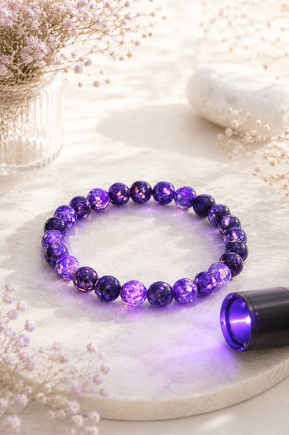 Bracelet de Yooperlite + lampe UV offerte