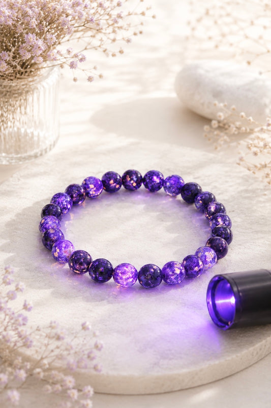 Bracelet de Yooperlite + lampe UV offerte