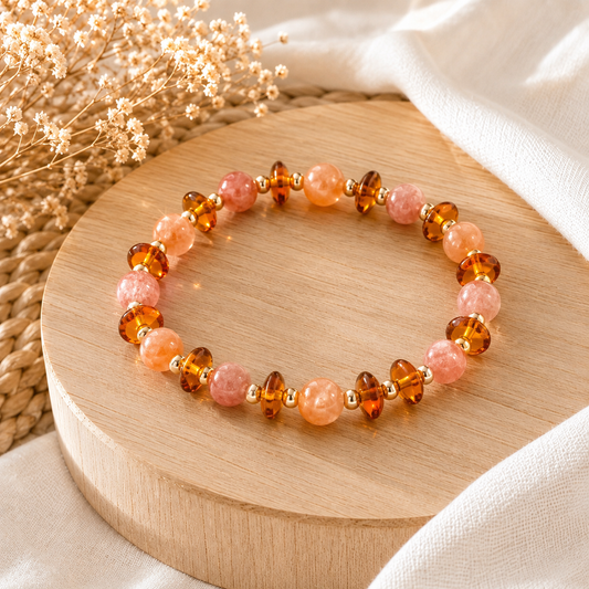 Synergie solaire : ambre / pierre de soleil