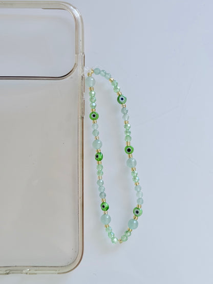 Bijoux de téléphone en aventurine verte 💚