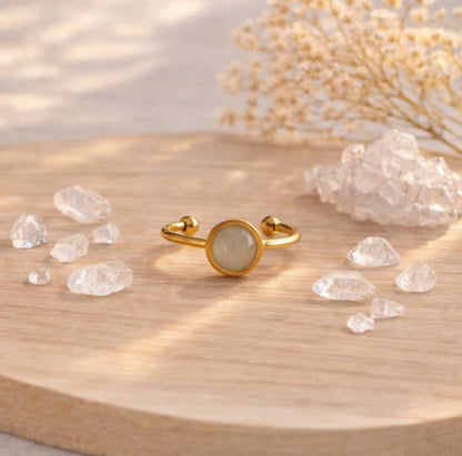 Bague Iris : aiguë marine