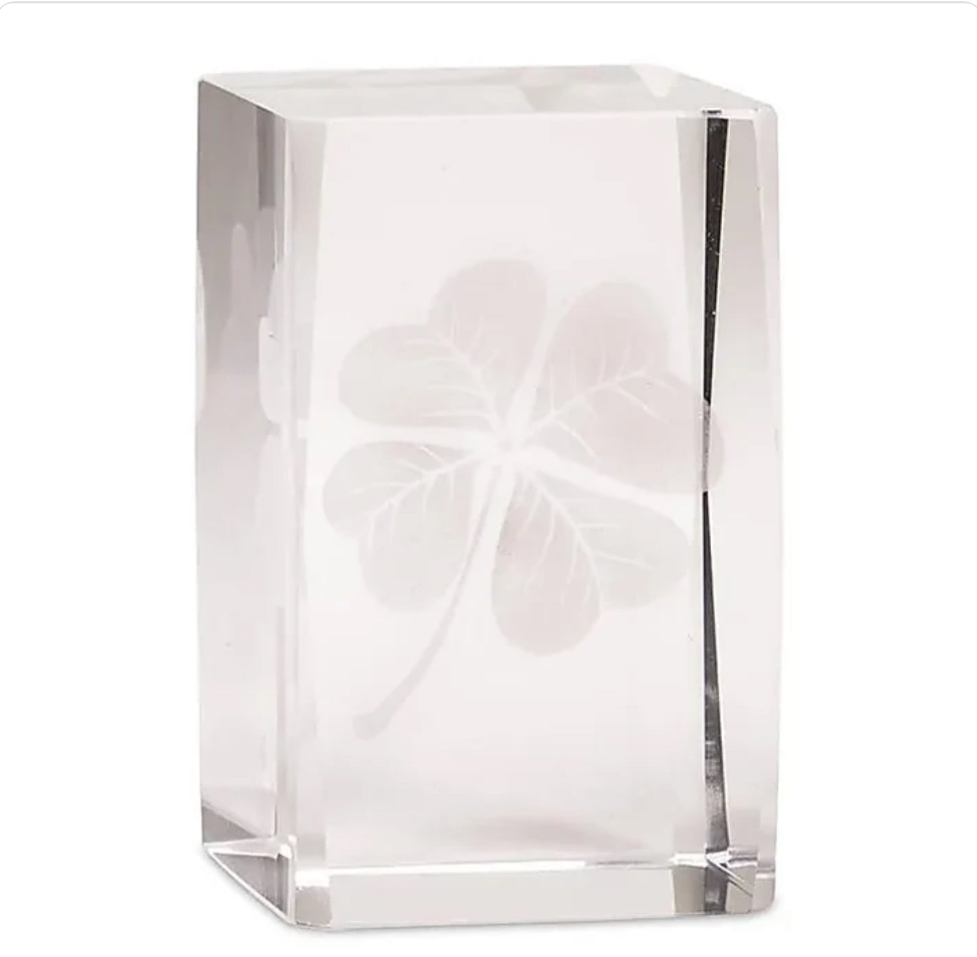 Cristal hologramme trèfle