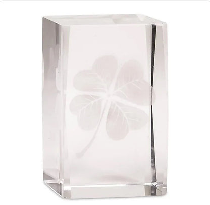 Cristal hologramme trèfle