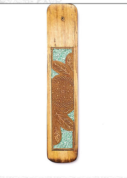 Porte encens Amazonite et Plumes 🪶