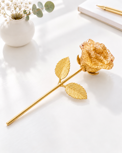 Rose en citrine 🌹