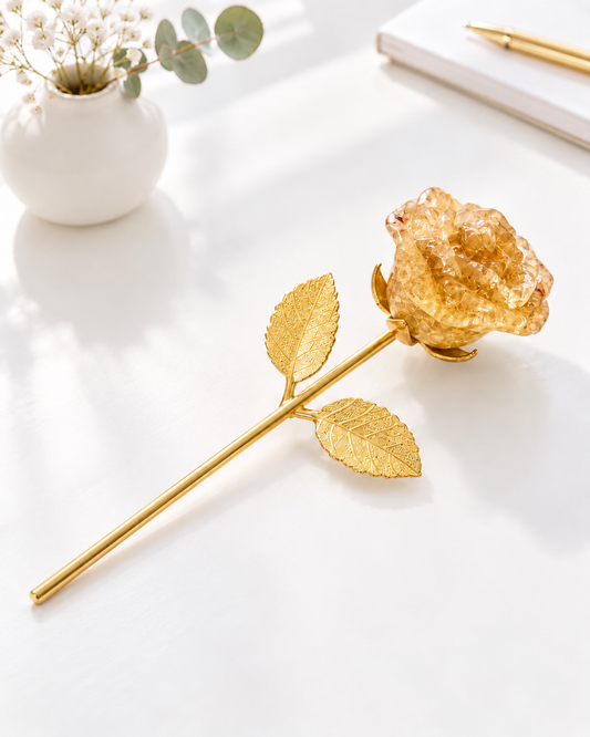 Rose en citrine 🌹