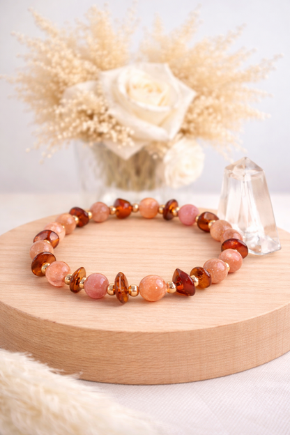 Synergie solaire : ambre / pierre de soleil