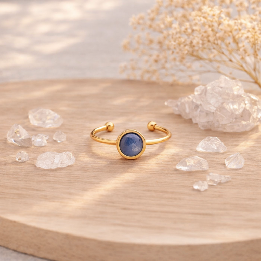 Bague iris : Cyanite