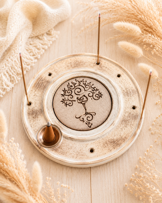 Porte encens arbre yoga