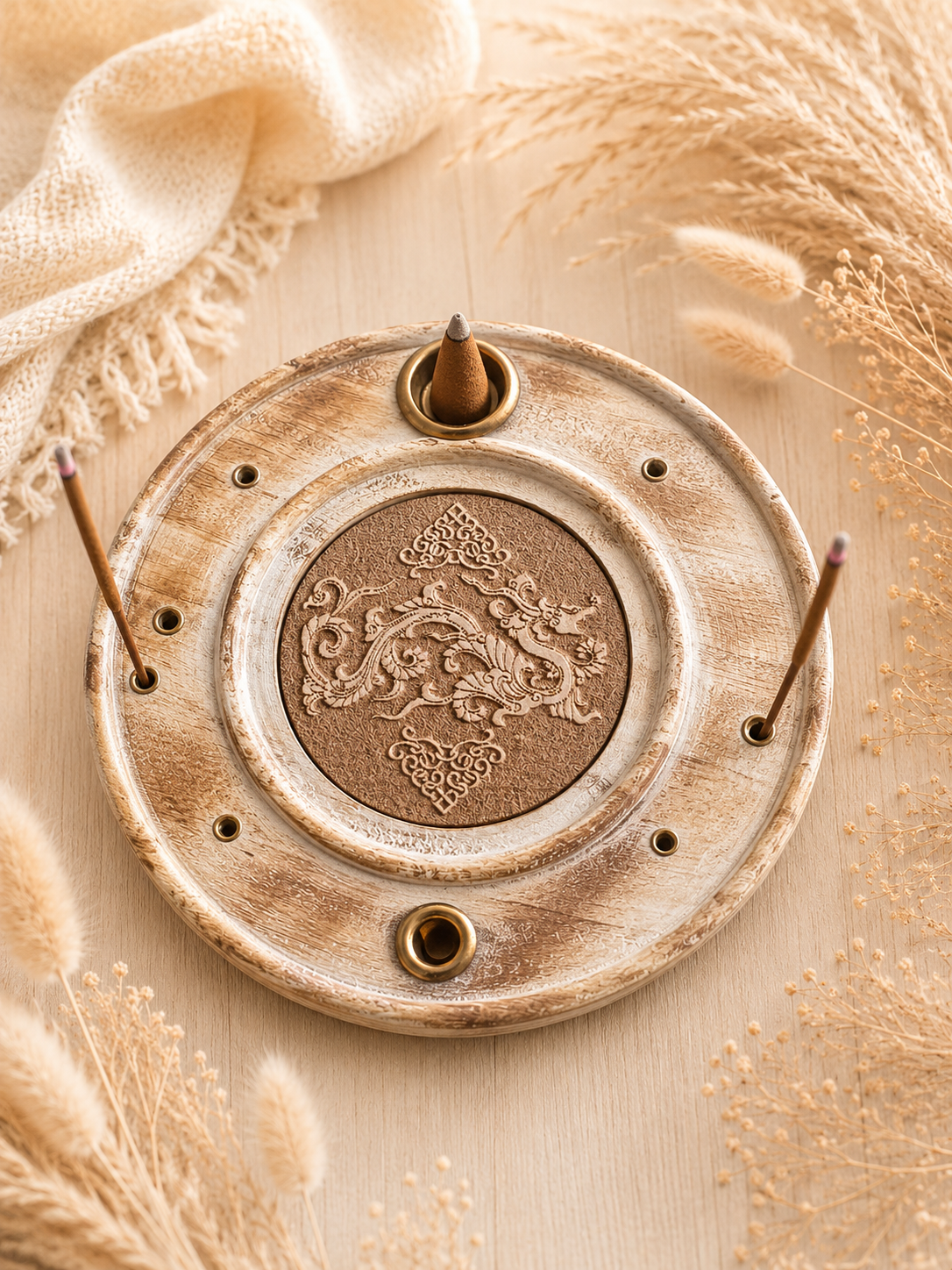 Porte encens dragon