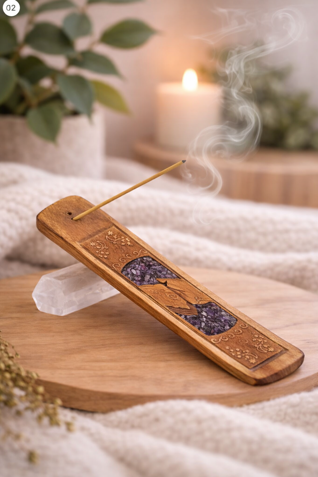 Porte encens en Améthyste 💜
