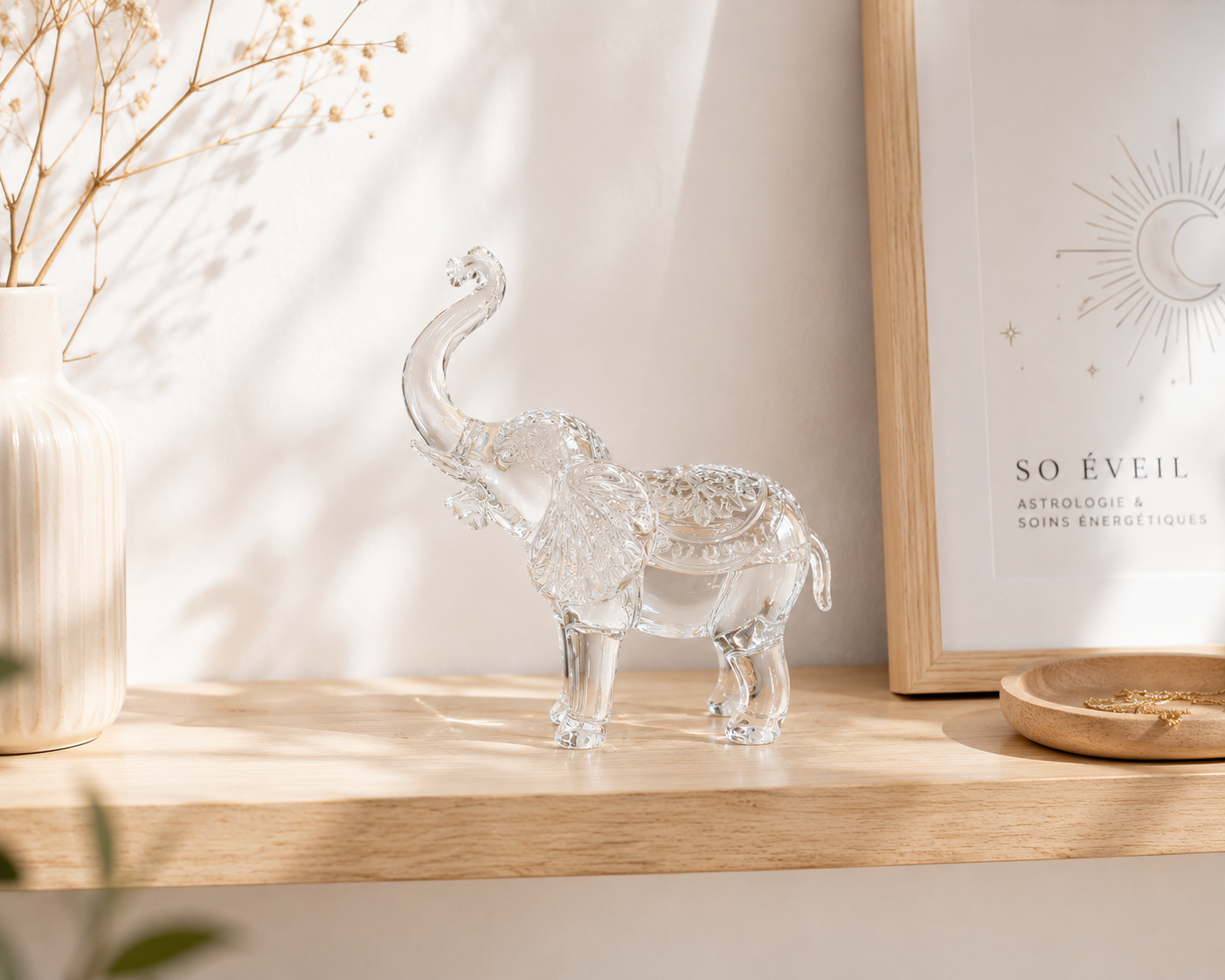 Éléphant en cristal