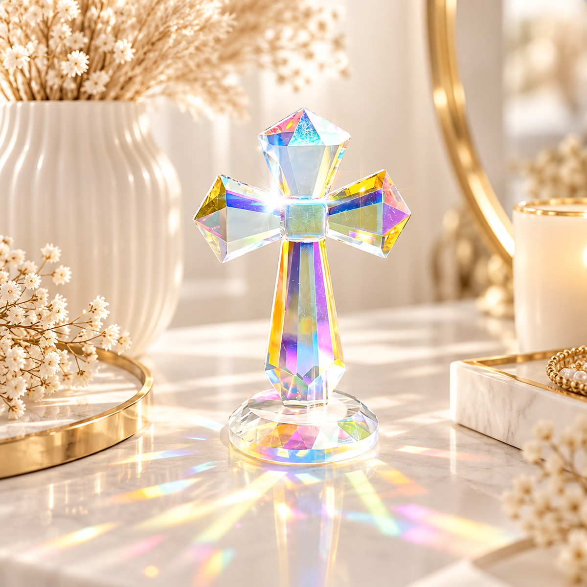Croix cristal feng shui 🌈