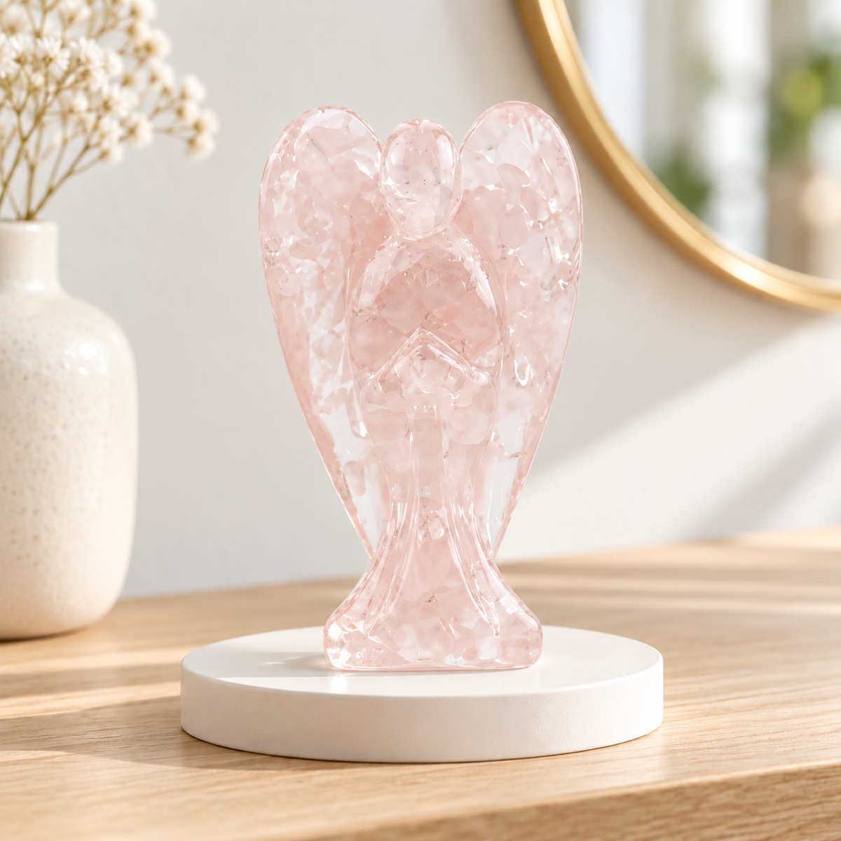 Ange quartz rose