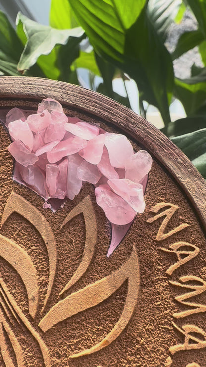 Porte encens namasté et quartz rose